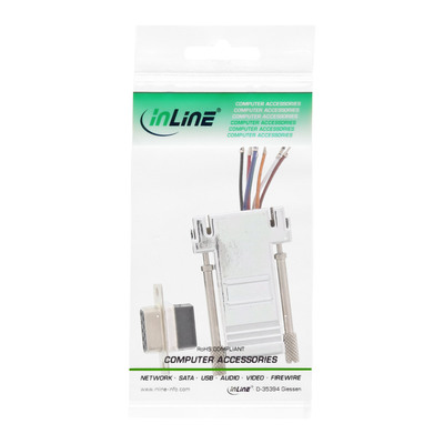 InLine® Adapter, 9pol Sub D Buchse an RJ45 Buchse, metallisiert (Produktbild 3)