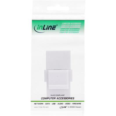 InLine® USB 3.1 Keystone Snap-In Einsatz, USB-C Buchse / Buchse, weiß (Produktbild 3)