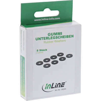 InLine® Gummi Unterlegscheiben, zur Festplatten-Entkopplung, 8 Stück (Produktbild 2)