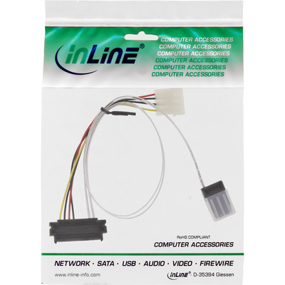 InLine® SAS Anschlussk., SFF-8087/SFF-8482+Strom, einz. SAS HDD an Contr., 0,75m (Produktbild 2)