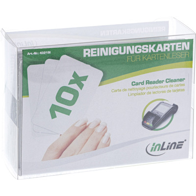 10er Pack InLine® Reinigungskarten für Kartenleser (Produktbild 3)