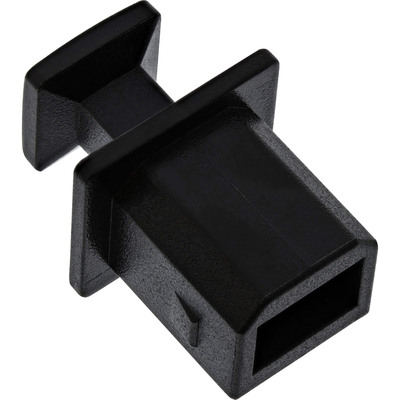 InLine® Staubschutz, für USB-B Buchse, schwarz 50er Pack (Produktbild 2)