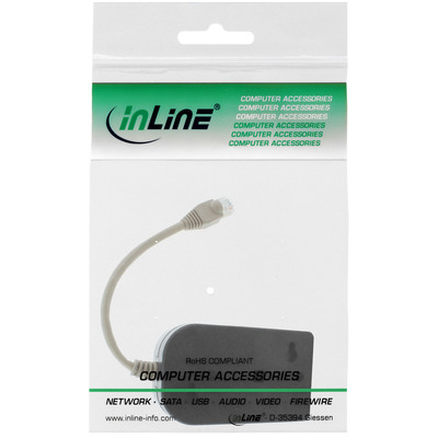 InLine® ISDN Verteiler, 8x RJ45 Buchse, 15cm Kabel, mit Endwiderständen (Produktbild 2)
