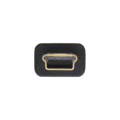 InLine® USB 2.0 Flachkabel, USB A ST an Mini-B ST (5pol.), schwarz, 5m (Produktbild 2)
