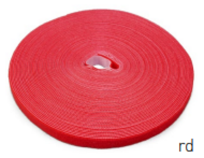 LTC ROLL STRAP, Doppelseitige Klettbandrolle -- 25m rot, LTC-PRO-1260 (Produktbild 1)