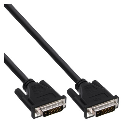 InLine® DVI-D Kabel, digital 24+1 Stecker / Stecker, Dual Link, 2m (Produktbild 1)