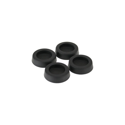 InLine® Gummi-Füße, für PC Gehäuse, 4er Pack, schwarz (Produktbild 1)