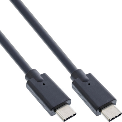 InLine® USB 3.2 Gen.2 Kabel, USB-C Stecker/Stecker, schwarz, 0,3m