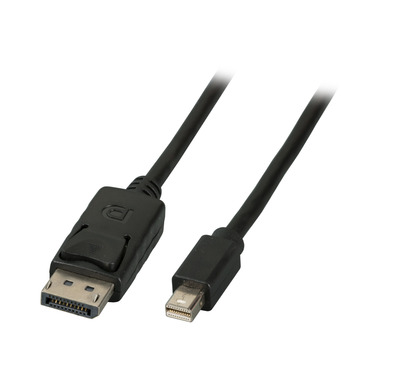 Mini DisplayPort - DisplayPort Kabel -- St-St, 2m, schwarz