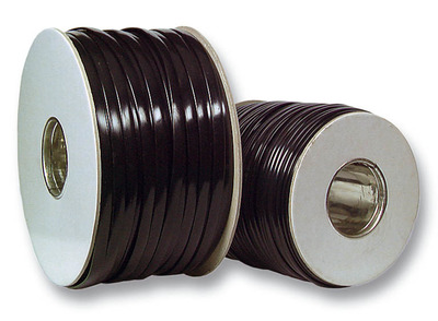 Modular-Flachkabel 6-adrig schwarz, Ring -- 100 m